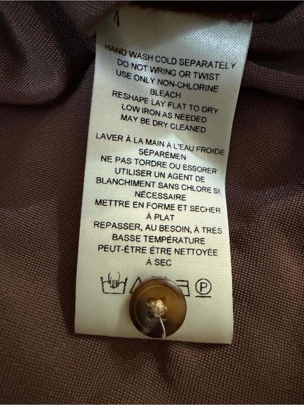 Pilcro Chocolate Brown Velvet Button-Front Blouse Jacket Sz Large - Picture 16 of 17